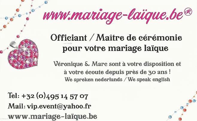 Mariage-laïque.be - Véronique & Marc
